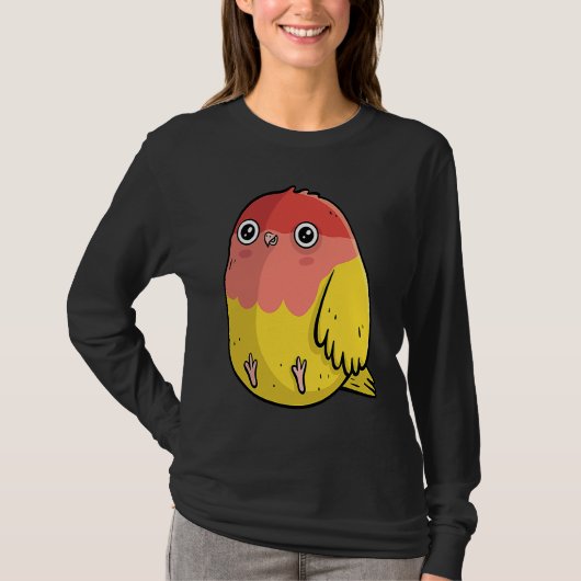 Cute Chubby Lutino Lovebird  For Bird T-shirt (Voorkant)