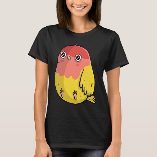 Cute Chubby Lutino Lovebird  For Bird T-shirt (Voorkant)