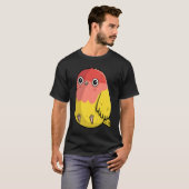Cute Chubby Lutino Lovebird For Bird T-shirt (Voorkant volledig)