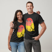 Cute Chubby Lutino Lovebird For Bird T-shirt (Unisex)