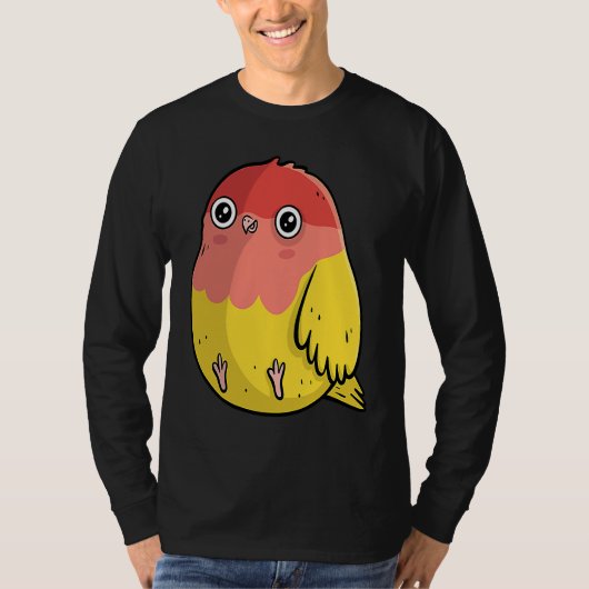 Cute Chubby Lutino Lovebird  For Bird T-shirt (Voorkant)