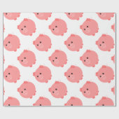Cute Chubby Pig Cadeaupapier (Vlak)