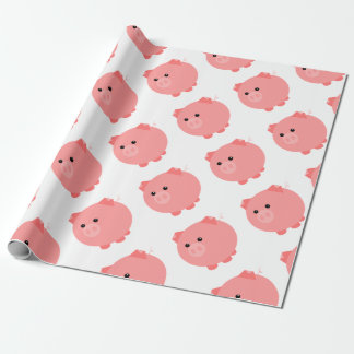 Cute Chubby Pig Cadeaupapier