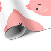 Cute Chubby Pig Cadeaupapier (Rol Hoek)