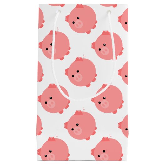 Cute Chubby Pig Gift Bag Klein Cadeauzakje (Voorkant)