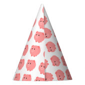 Cute Chubby Pig Party Petten Feesthoedjes (Achterkant)