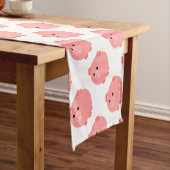 Cute Chubby Pig Table Runner Korte Tafelloper (Voorbeeld)