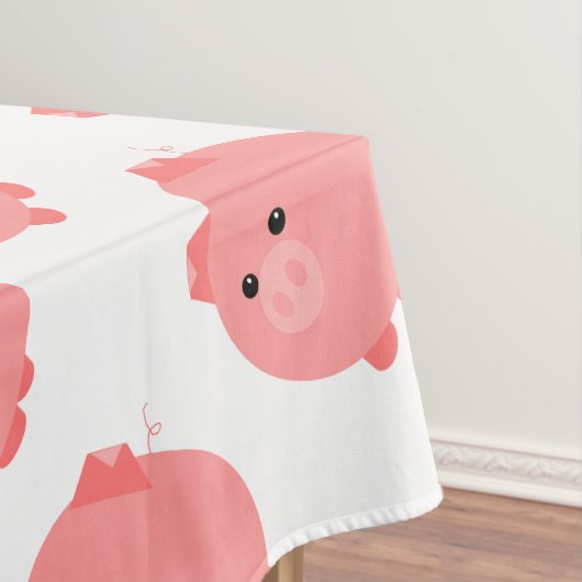 Cute Chubby Pig Tafelkleed (Voorbeeld)
