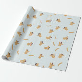 Cute Churros Wrapping Paper Cadeaupapier (Uitgerold)