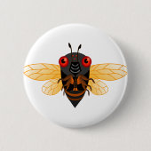 Cute Cicada Ronde Button 5,7 Cm (Voorkant)