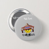 Cute Cinco De Mayo cartoon gepersonaliseerd Ronde Button 5,7 Cm (Voorkant /achterkant)