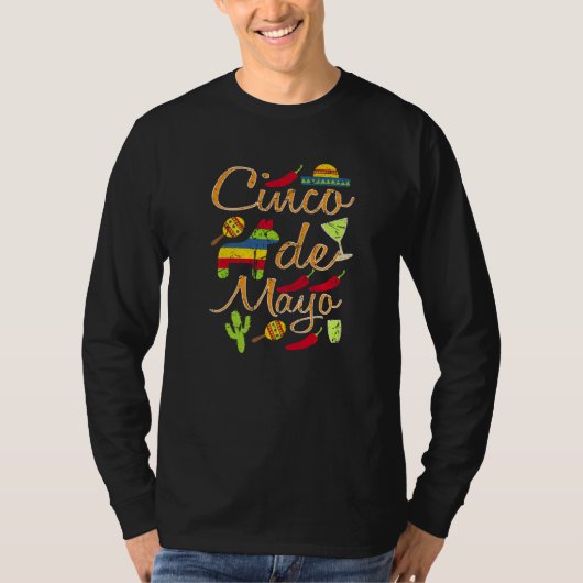 Cute Cinco De Mayo  Mexicaans T-shirt (Voorkant)