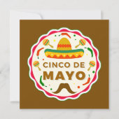 Cute Cinco De Mayo party Kaart (Voorkant)
