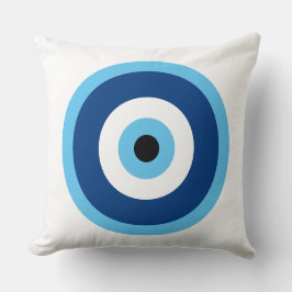 Cute Circle Blue en Paars Pattern Kussen