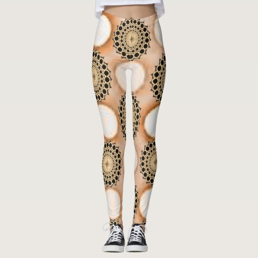 Cute Circulaire Broeken Lang Leggings (Voorkant)