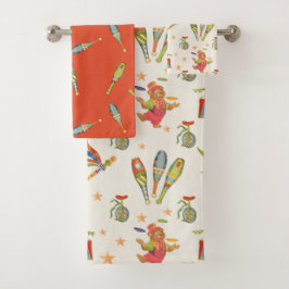 Cute Circus Badhanddoekenset Bad Handdoek
