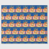 Cute Circus Ball Podium Cake Cadeaupapier (Vlak)