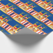 Cute Circus Ball Podium Cake Cadeaupapier (Hoek)