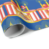 Cute Circus Ball Podium Cake Cadeaupapier (Rol Hoek)