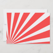 Cute Circus Clown Sunburst Birthday Kaart (Achterkant)