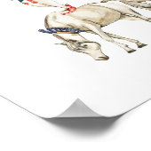 Cute Circus Horse And Clown Carnival Nursery Poster (Hoek)