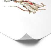 Cute Circus Mouse With Balloon Carnival Nursery Poster (Hoek)