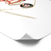 Cute Circus Mouse With Trumpet Carnival Nursery Poster (Hoek)