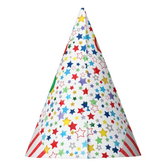 Cute Circus Ringmaster Beer Kinderen van Birthday Feesthoedjes (Achterkant)