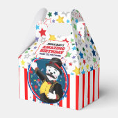 Cute Circus Ringmaster Cartoon Polar Beer Bedankdoosjes (Voorkant Zijde)