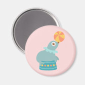 Cute Circus Zee Lion Juggling a Beach Ball Magneet (Voorkant / Achterkant)
