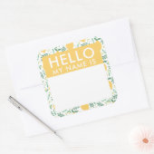Cute citroenen hallo mijn naam is stickers (Envelop)