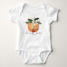 Cute Citrus Tangerine Little Cutie Fruit Romper