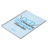 Cute Clarinet Custom Blue Notitieboek (Linkerzijde)