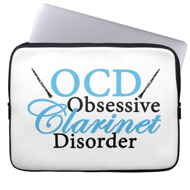 Cute Clarinet Laptop Sleeve (Voorkant)