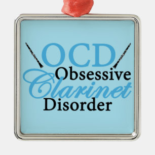 Cute Clarinet Metalen Ornament