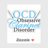 Cute Clarinet Player Sticker (Vel)