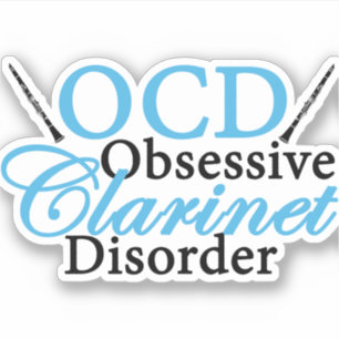 Cute Clarinet Player Sticker