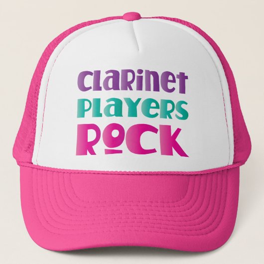 Cute Clarinet Players Rock Music Gift Trucker Pet (Voorkant)