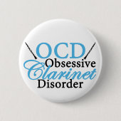 Cute Clarinet Ronde Button 5,7 Cm (Voorkant)