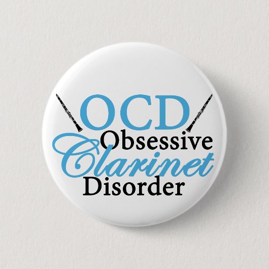 Cute Clarinet Ronde Button 5,7 Cm (Voorkant)