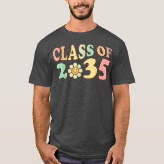 Cute Class of 2035 Kindergarten Prek Grow with Me T-shirt