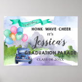 Cute class van 2022-drive door Afstuderen parade Poster (Voorkant)