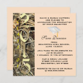 Cute Classic Camo Elegant 2015 Afstuderen Invites Kaart (Voorkant / Achterkant)