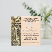 Cute Classic Camo Elegant 2015 Afstuderen Invites Kaart (Staand voorkant)