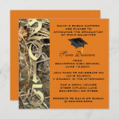 Cute Classic Camo Elegant 2015 Afstuderen Invites Kaart (Voorkant / Achterkant)