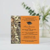 Cute Classic Camo Elegant 2015 Afstuderen Invites Kaart (Staand voorkant)