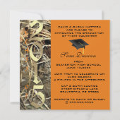 Cute Classic Camo Elegant 2015 Afstuderen Invites Kaart (Voorkant)