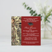 Cute Classic Camo Elegant 2015 Afstuderen Invites Kaart (Staand voorkant)