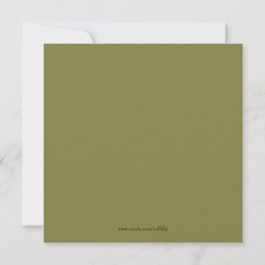 Cute Classic Camo Elegant 2015 Afstuderen Invites Kaart (Achterkant)