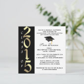 Cute Classic Elegant 2015 Afstuderen Invitation Kaart (Staand voorkant)